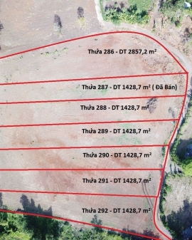 Đất Vườn Phân Lô 1400 m2 - 2800m2